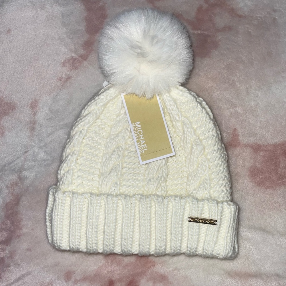 Michael Kors one size fits only white hat